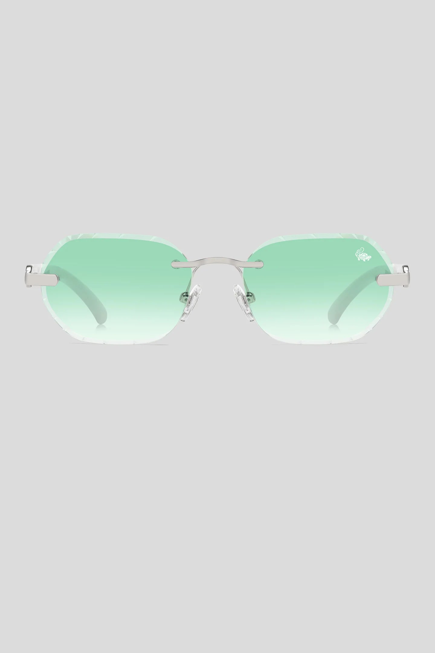 Diamond Cut Willow Green| Silver