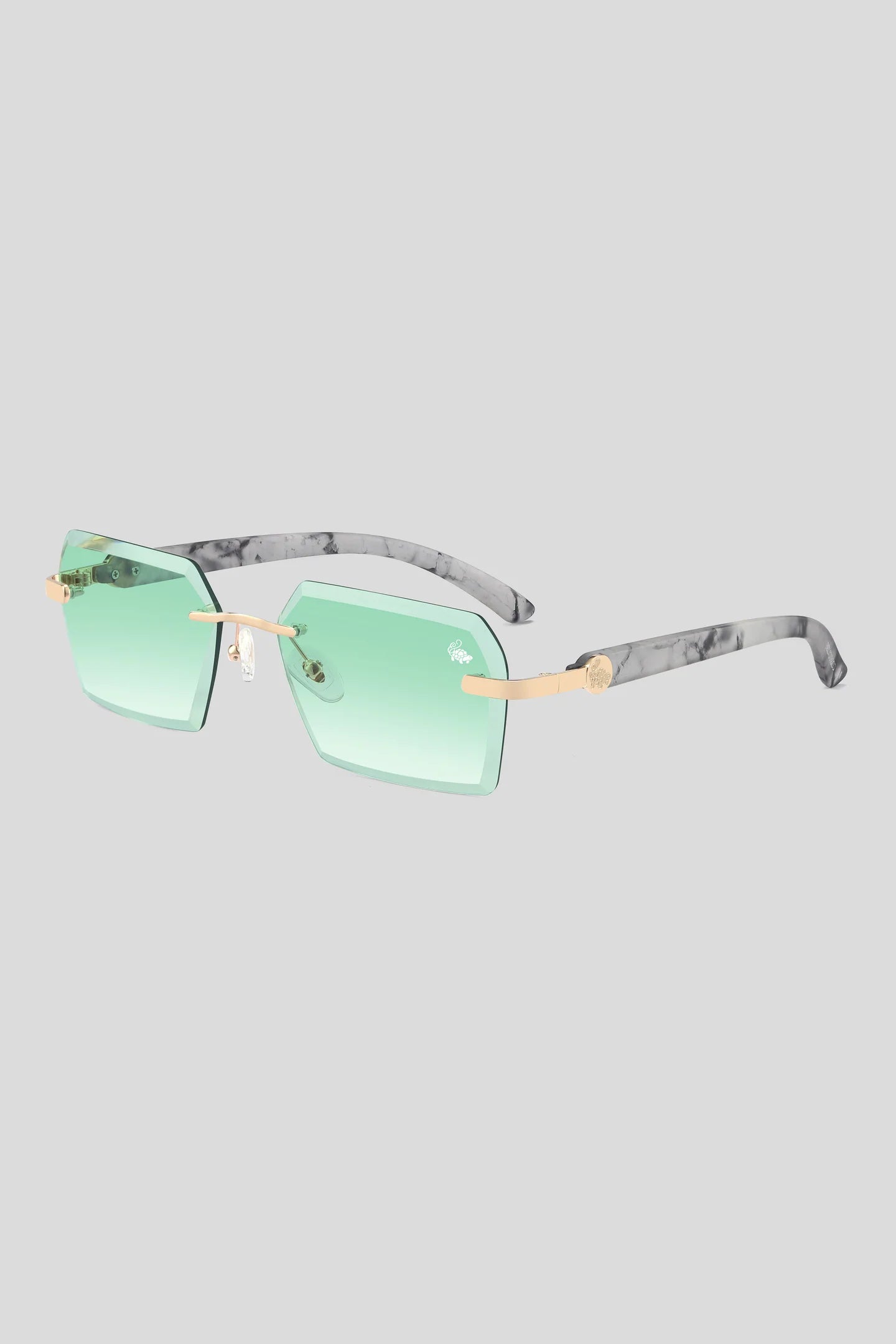 Kennedy White Marble Gold | Green