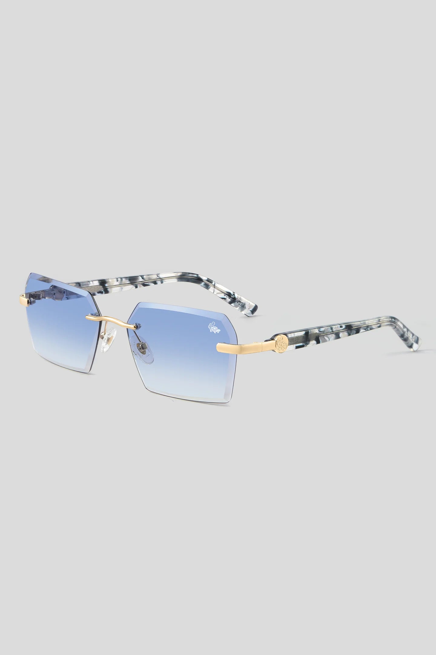 Kennedy White Marble Gold | Blue