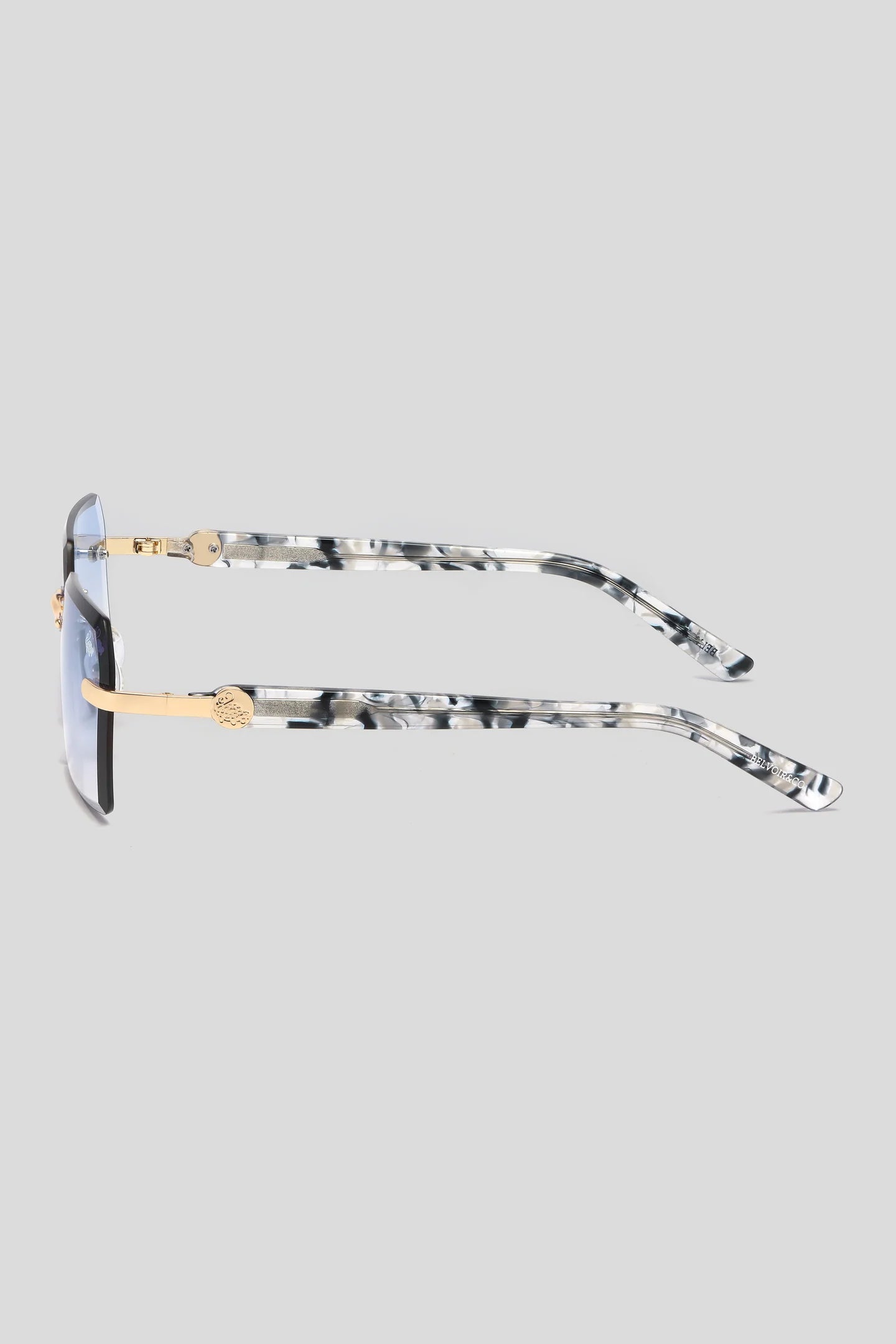 Kennedy White Marble Gold | Blue